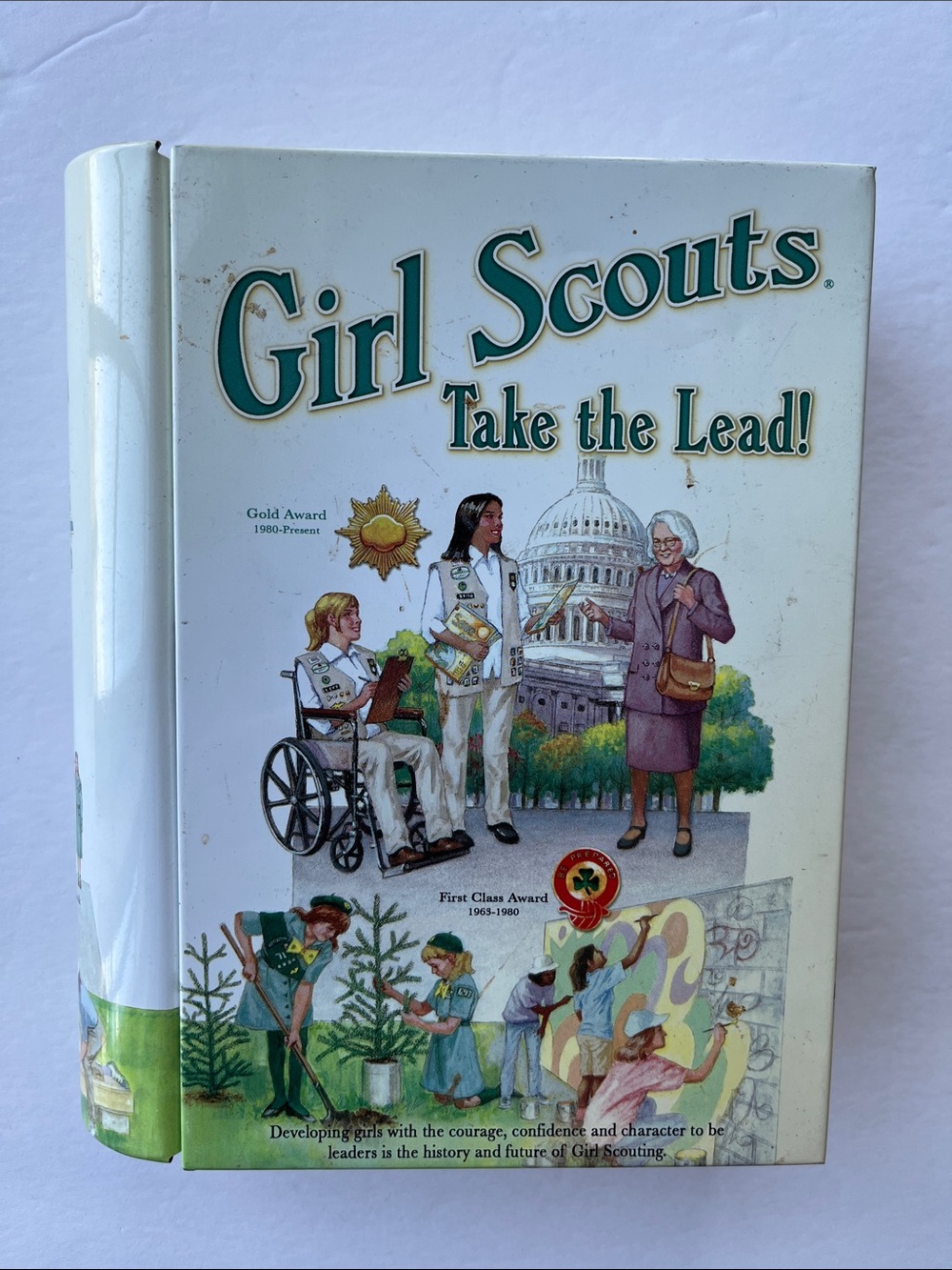 Vintage Girl Scouts Take the Lead! Tin